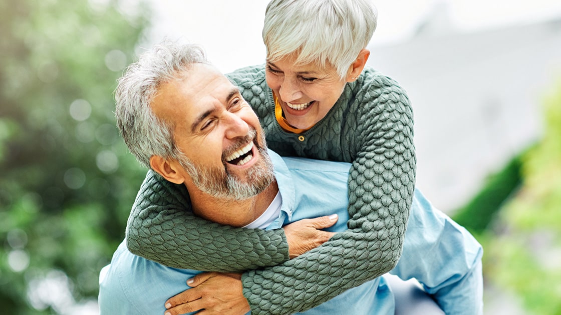 Dental Implants - Couple Walking